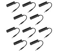 Wresetly 10 Pezzi Serbi Adattatore Interfaccia Chitarra Funzionante con Registrazione/Regolazione/Elaborazione Audio Audio 3,5 Mm per Press e