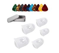 Wresetly 10 plettri per chitarra, 5 pezzi, protezioni per per chitarra, coperture protettive per strumenti a corda