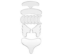 Wresetly 11 Pezzi Riutilizzabili Silicone ELiminazione delle Rughe Adesivo Frontale Occhio Adesivo Pad Anti-Age Pelle Lifting Cura