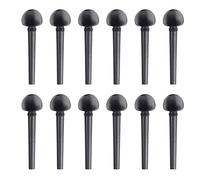 Wresetly 12 pezzi pioli per violino nero 8,2 x 2,3 cm pioli per accordatura accessori per violino