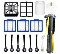 Wresetly 14 Pezzi di Ricambio per IQ RV1001AE RV101 Accessori di Base Autopulente per Filtro in Feltro Schiuma per Aspirapolvere Robot