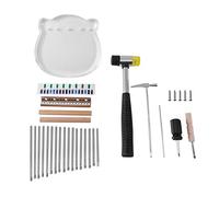 Wresetly 17 Kalimba Acrilico Pollice Piano Fai Da Te Strumento Musicale Dito Pianoforte, Regali per Bambini Principianti (Stile 3)