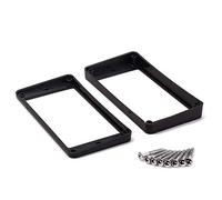 Wresetly 2 anelli di montaggio per pickup humbucker, curvi, neri, per chitarra elettrica