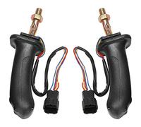 Wresetly 2 pezzi L + R 3 pulsanti Escavatore Joystick Assy Maniglia ingranaggi per Doosan DX150 215 225 300 370-9C