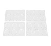 Wresetly 24 pezzi smorzatori per tamburi, ammortizzatori per tamburi silenziatori per tamburi silenziatori per tamburi controllo del tono (trasparente)