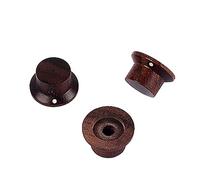 Wresetly 3 Pezzi Pulsante di Chitarra in Legno Top Chitarra Pulsanti di Controllo del Volume Pulsante Amplificatore