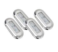 Wresetly 4 Pz 12 V Barca Segnale Lampada Trasparente Impermeabile LED Luci Di Cortesia Ponte
