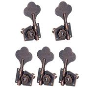 Wresetly 5 Pezzi Chitarra Vintage Open Tuning Key Pegs Medicinali Medici 2L3R per 5 Corde Rosso