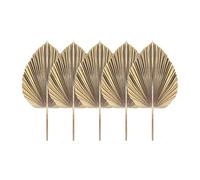 Wresetly 5 pezzi foglie di palma essiccate naturali tropicali secchi palma fan boho foglie secche decorazioni matrimonio