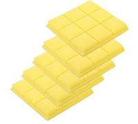 Wresetly 5 Pezzi Serie 300X300X50Mm Acustica Wedge Studio Schiuma Insonorizzata Trattamento Di Assorbimento Pannello Piastrella Giallo