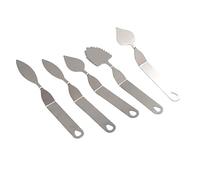 Wresetly 5 Pezzi Serie Torta al Cioccolato Decorazione Spatola in Acciaio Foglio Cioccolato Spatola Strumento di Cottura Stampi per Cioccolato