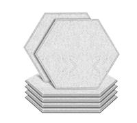 Wresetly 6 Pezzi di Cuscinetti Di Isolamento Acustico Pannello Acustico, Di Isolamento Acustico per la Decorazione Della Parete e il Trattamento Acustico