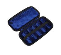 Wresetly 6 Slot Sassofono Bocchino Caso Abrasione Resistente con Flanella Accessori Borsa Sassofono Portatile Caso