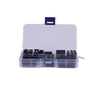 Wresetly 66 pezzi/set Dip Ic prese Adattatore Saldatura Tipo Presa Kit 6,8,14,16,18,20,24,28 Pin Per Pcb Diy Kit