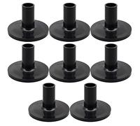 Wresetly 8 manicotti per piatti, 8 pezzi, 38 x 26 mm, colore nero, ricambi per batteria, kit da scaffale