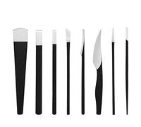 Wresetly 8 Pezzi/Set Professionale Spogliarellista per Pelle Morta Raschietto Strumento per PeDicure Kit per la Cura dei Piedi Accessori per la Cura delle Unghie