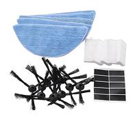 Wresetly Accessori di ricambio per accessori consumabili, 10 spazzole laterali + 5 filtri Hepa + 5 panni per + 10 pasta per aspirapolvere robot V3 V3s V5 V5s V5s Pro