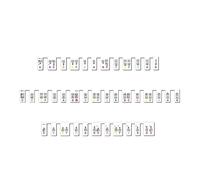 Wresetly Adesivo in silicone per tastiera di pianoforte per principianti e bambini, rimovibile, 88 (multicolore)