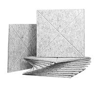 Wresetly Confezione da 12 acustici con bordo smussato, insonorizzanti in schiuma, imbottiture insonorizzanti, trattamento acustico per studio