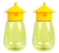 Wresetly Confezione da 2 Trappole Riutilizzabili per Mosche, Trappole per Mosche Frutta Acchiappamosche All'Aperto