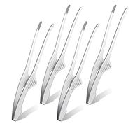 Wresetly Coreano e Giapponese Grill Pinze Self-Stand Grill Pinze Utensili Da Cucina Antiscivolo Pinze In Acciaio