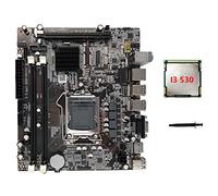 Wresetly H55 Scheda Madre LGA1156 Supporta I3 530 I5 760 Series CPU DDR3 Memoria Computer Scheda Madre+I3 530 CPU+Grasso Termico