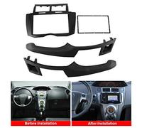Wresetly Kit di montaggio per autoradio 2 Din Dash Panel DVD per Yaris Vitz Platz 2005 2006 2007 2008-2011