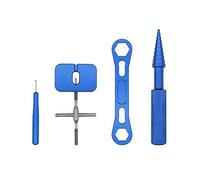 Wresetly Kit di strumenti di riparazione per mulinello da pesca rimozione cuscinetto a sfera manutenzione bobina smontaggio chiave blu