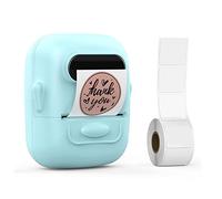 Wresetly Macchina Di Spicchiamento con Stampante Di Etichette A Codice A Barre-Mini Trimmer Termico Bluetooth Portatile Verde