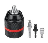 Wresetly Mandrino per Trapano Chiave da 13 Mm per Impieghi Gravosi nel Metallo, Codolo Esagonale/SDS/Presa Quadrata, Adattatore Femmina, Strumento Hardware Professionale