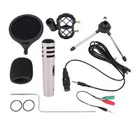 Wresetly Microfono di registrazione, microfono a condensatore plug and play, microfono con spina anti-rottura per Skype, ecc.