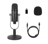 Wresetly Microfono per gaming, kit microfono USB per PC/microfono professionale Plug&Play Studio con supporto