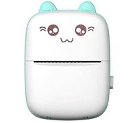 Wresetly Mini stampante termica per bambini domande sbagliate La stampante Bluetooth è adatta per l'istruzione e l'apprendimento dei bambini, blu