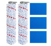 Wresetly Parti per Filtri Boccoli Rullo e Prefiltro Schiuma per IFloor HF10E-01 Batteria Bagnato Asciutto Aspirapolvere