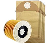 Wresetly Per Bagnato E Secco Filtro Aspirapolvere Wd2 E 10 X Sacchetti Di Polvere