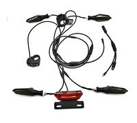 Wresetly Per BBS01 BBS02 Bici Elettrica 24V/36V/48V Anteriore Posteriore Indicatore di Direzione Luce Freno Kit di Conversione Ebike,A
