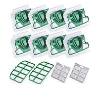 Wresetly Per VK200 FP200 Parti per Vacuum Cleaner Bag Filtro di Ricambio 8 VK200 Sacchetti+2 Filtri HEPA+12 Fragranze
