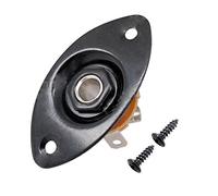 Wresetly Piastra di Presa per Chitarra Ovale Indentato30 Piastra di Presa per Chitarra Ovale Indentata e Presa Nera di Alta Qualità, 1 Pacchetto