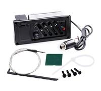 Wresetly Pickup Piezo per Equalizzatore Equalizzatore Un 4 Bande per EQ-7545R Preamplificatore Preamplificatore per Chitarra Acustica Preamplificatore Sintonizzatore