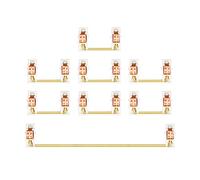 Wresetly placcato, piastre Stabilizzatore montato per tastiera meccanica personalizzata 2U 6,25U (1+7, Rosa)