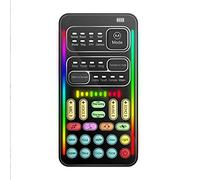 Wresetly Scheda audio dal Multiplo Portatile Live Broadcast Voice Changing Card con Microfono per Live Streaming Computer