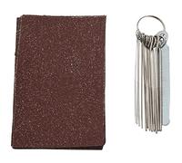 Wresetly Set di per per ponte chitarra, 13 dimensioni con sezione circolare e 9 fogli di carta abrasiva, colore