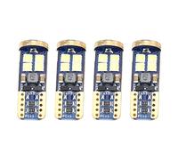 Wresetly T10 168 - Lampadina LED per auto, 4 pezzi 194 W5w 12-SMD 3030 chip LED lampadine Canbus per auto interna cupola carta porta luci targa