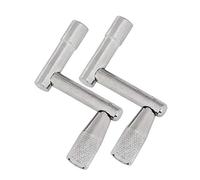 Wresetly Universale Tuning Tuning Key Tuner Accessori di Manutenzione della Batteria in Metallo Kit Chiave Confezione da 2 PZ