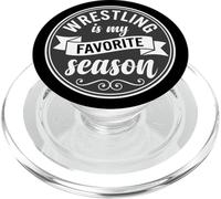Wrestler Wrestle Wrestling is My Favorite Season PopSockets PopGrip per MagSafe