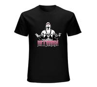Wrestling Bret Hitman Hart Sharpshooter Legend Fanmade Men's T-Shirt Black Graphic Unisex Tee Shirt Black L