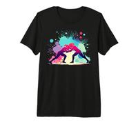 Wrestling Femminile Wrestling Graphic per Ragazze Maglietta Premium