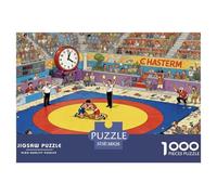 Wrestling greco-romano Puzzle in Legno Impermeabile DIY Puzzles Da 1000 Pezzi Per Adulti Impossibili Per Decorazioni Domestiche