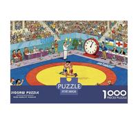 Wrestling greco-romano Puzzle in Legno Impermeabile Puzzles Da 1000 Pezzi Per Adulti Sfidanti E Rompicapo Puzzle Per Decorazioni Domestiche