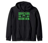 Wrestling Senior Night Wrestling Senior 2026 Laurea 52 Felpa con Cappuccio
